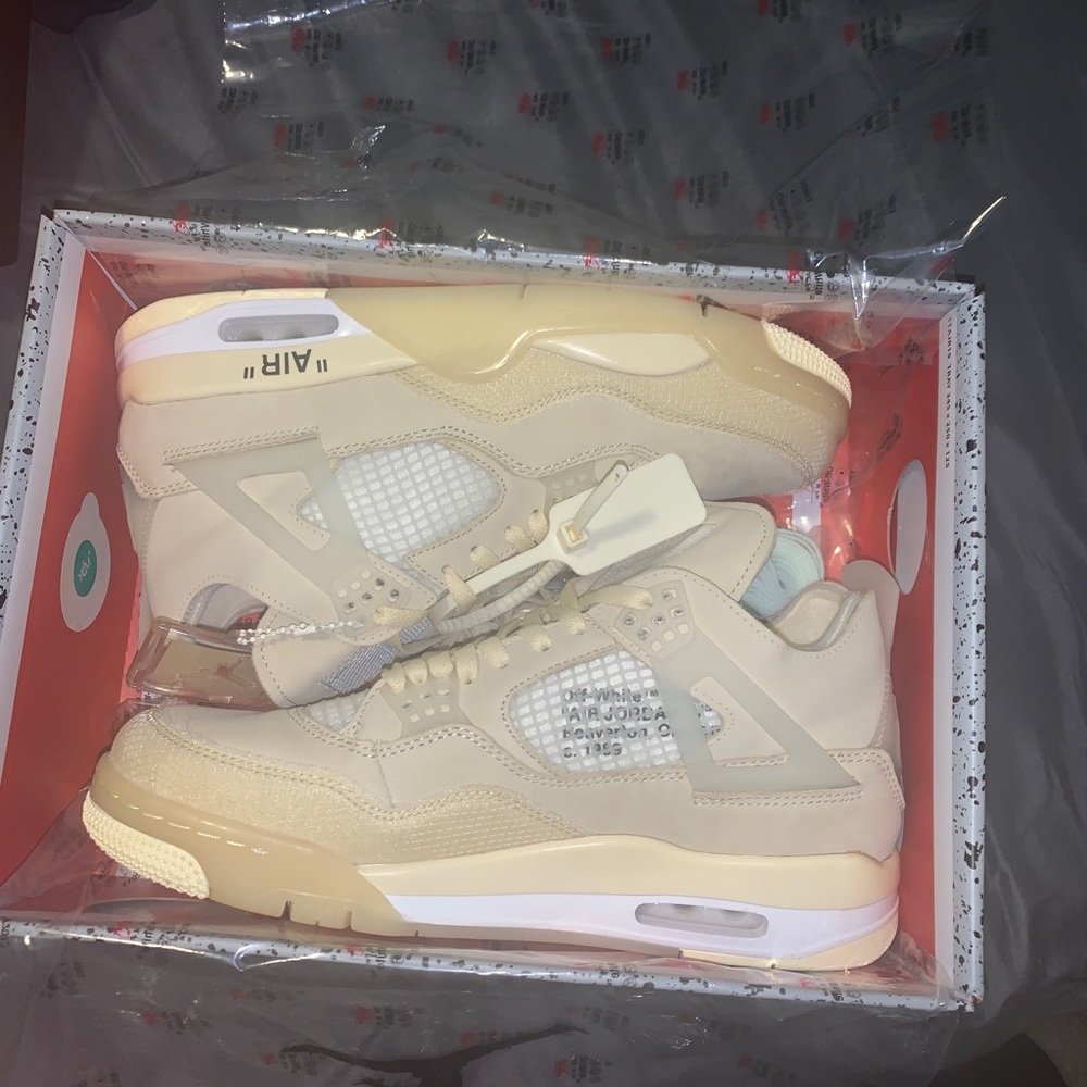 Off white Jordan 4 “Sail”